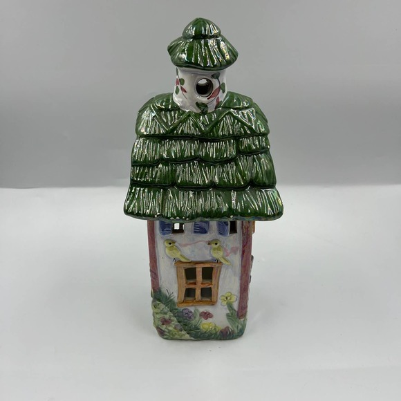 Pencil Tall Skinny Glazed Ceramic Spring Decor House Cottage Chicks Lady Bug - Picture 3 of 10